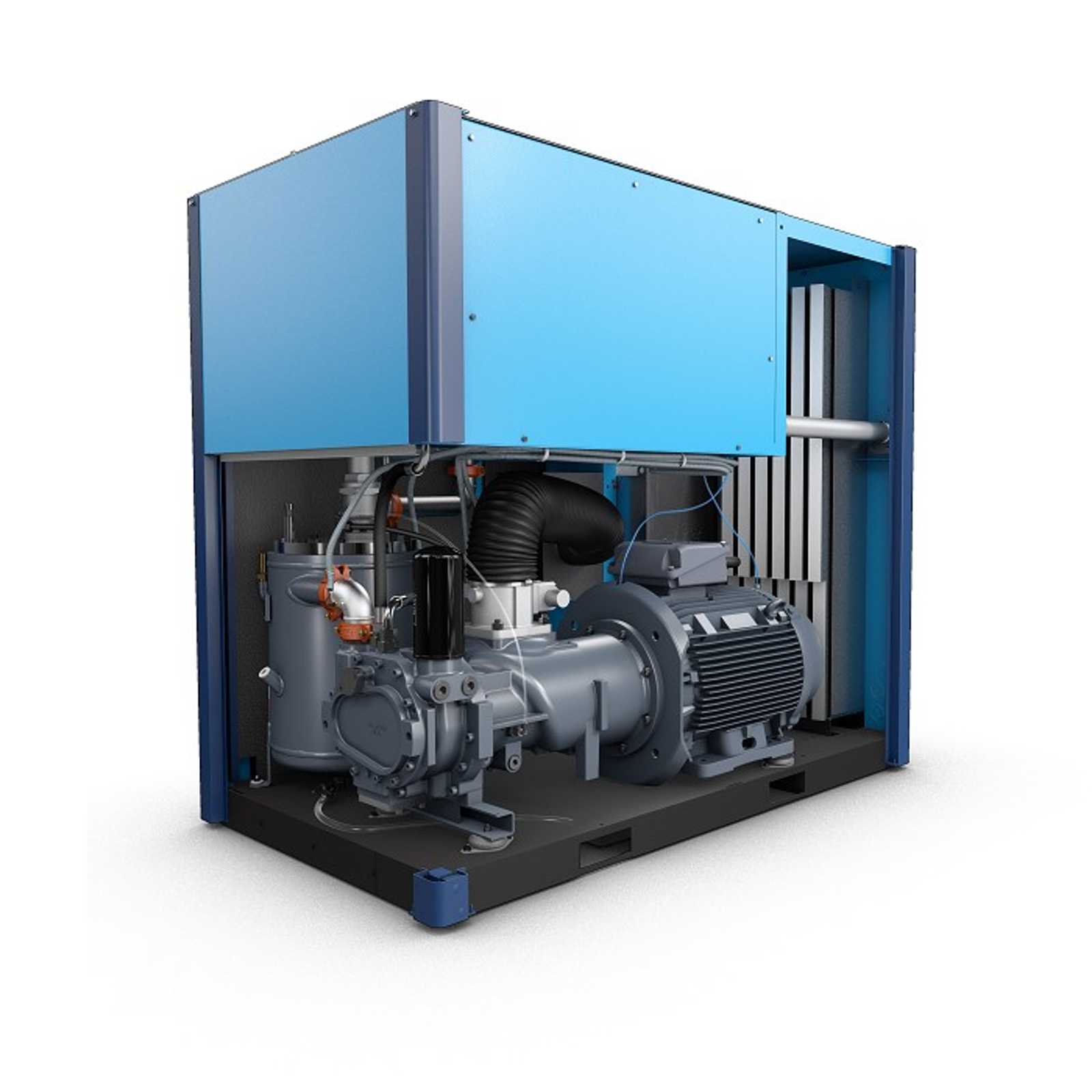 Compresseur d'air à vis lubrifié L90 à L132 (90 à 132 kW) ouvert