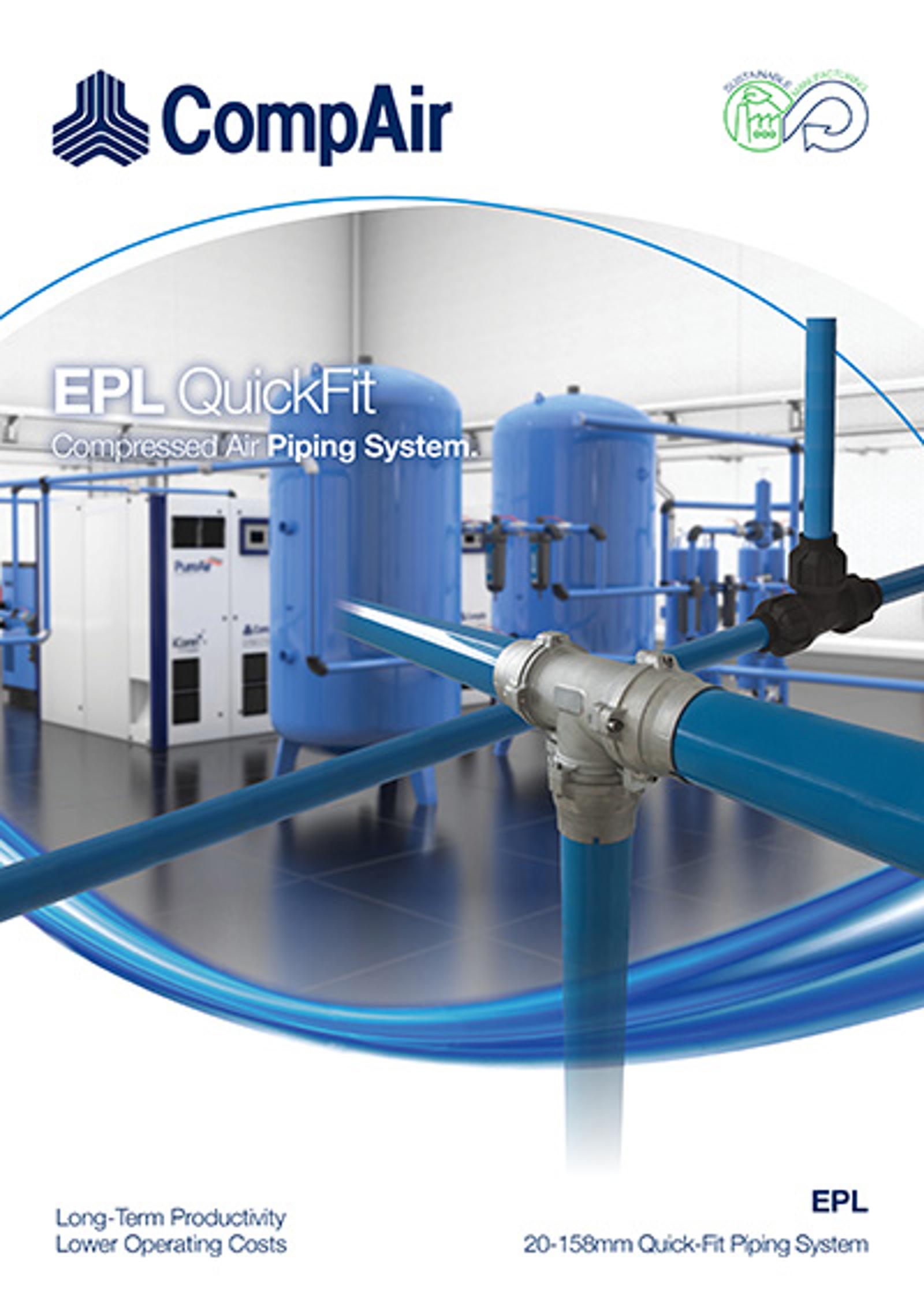 Compair 4 Air Compressor Piping | EPL | CompAir
