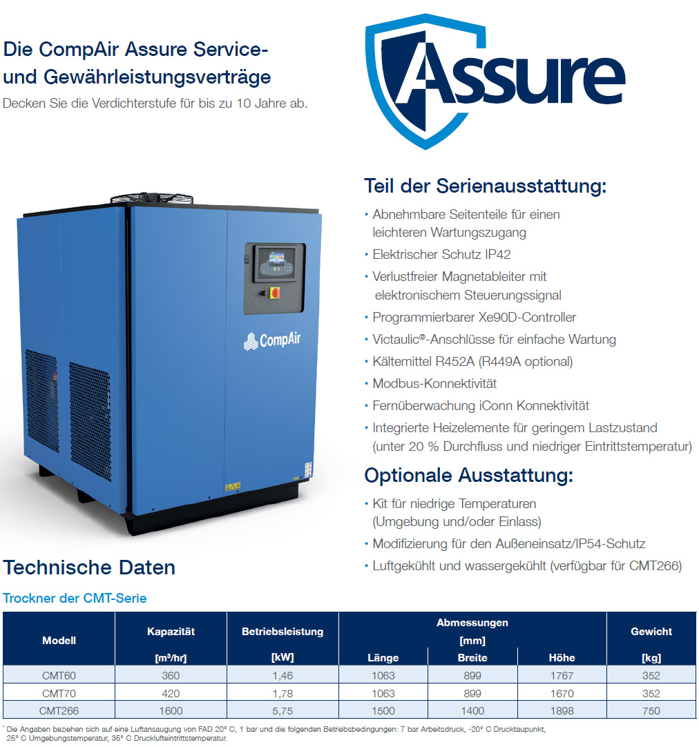 pdp subfreezing air dryer datasheet de