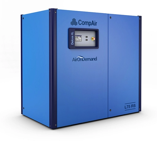 L75 lubricated screw air compressor