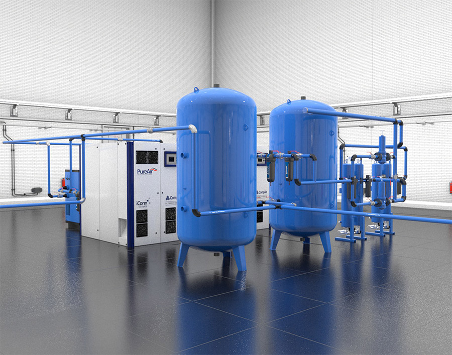 Installation einer Luftaufbereitungsanlage mit Ultima