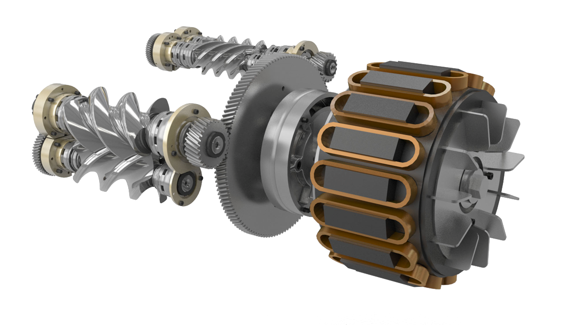 Render del rotore della serie D