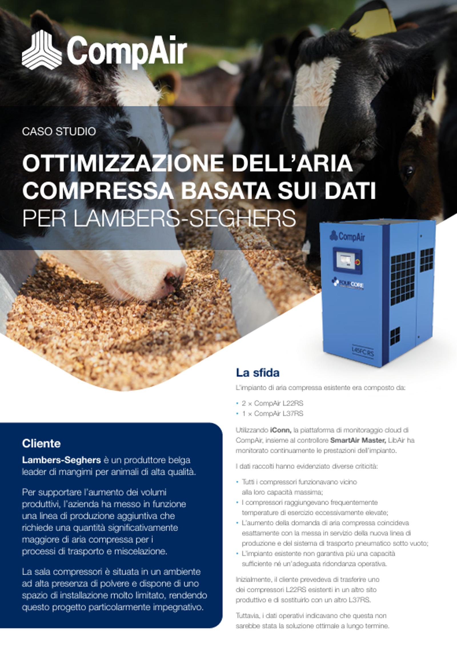 Lambers-Seghers migliora l'affidabilità della produzione grazie a un'ottimizzazione dell'aria compressa basata sui dati