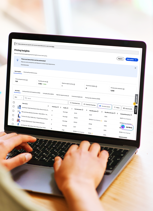 Exploring pricing tools in Seller Center