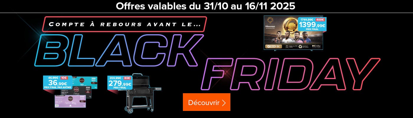 Compte à rebours avant le Black Friday!