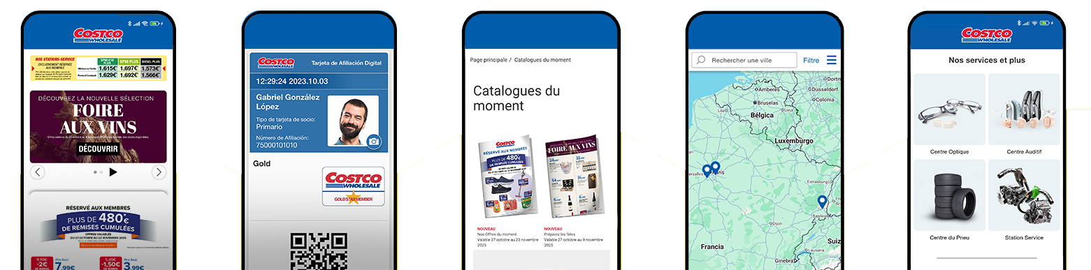 Téléchargez l'application Costco