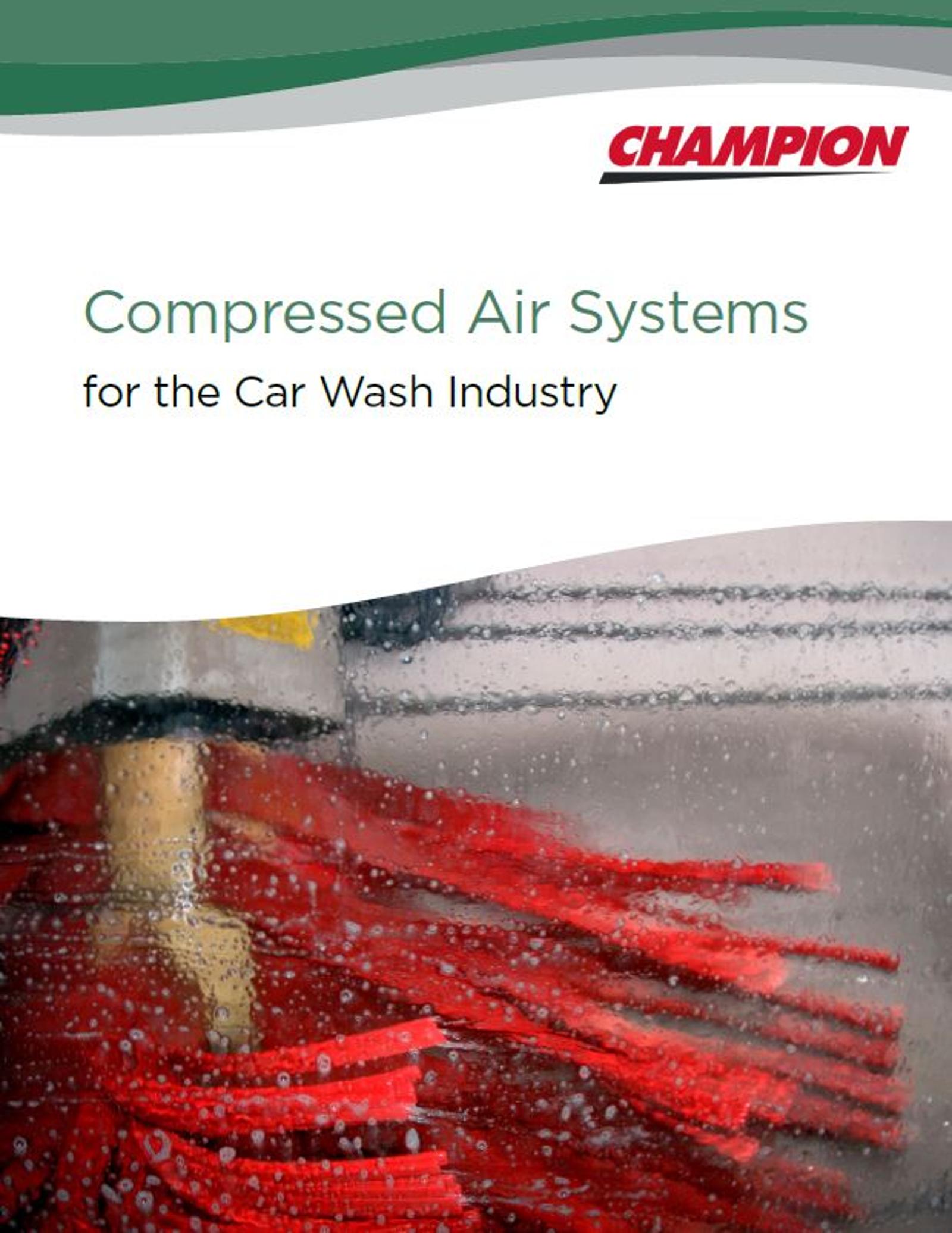 Download Our Application Note to Learn About Champion Air Compressors for Car Wash Facilities