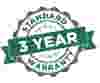 Standard 3 Year Warranty