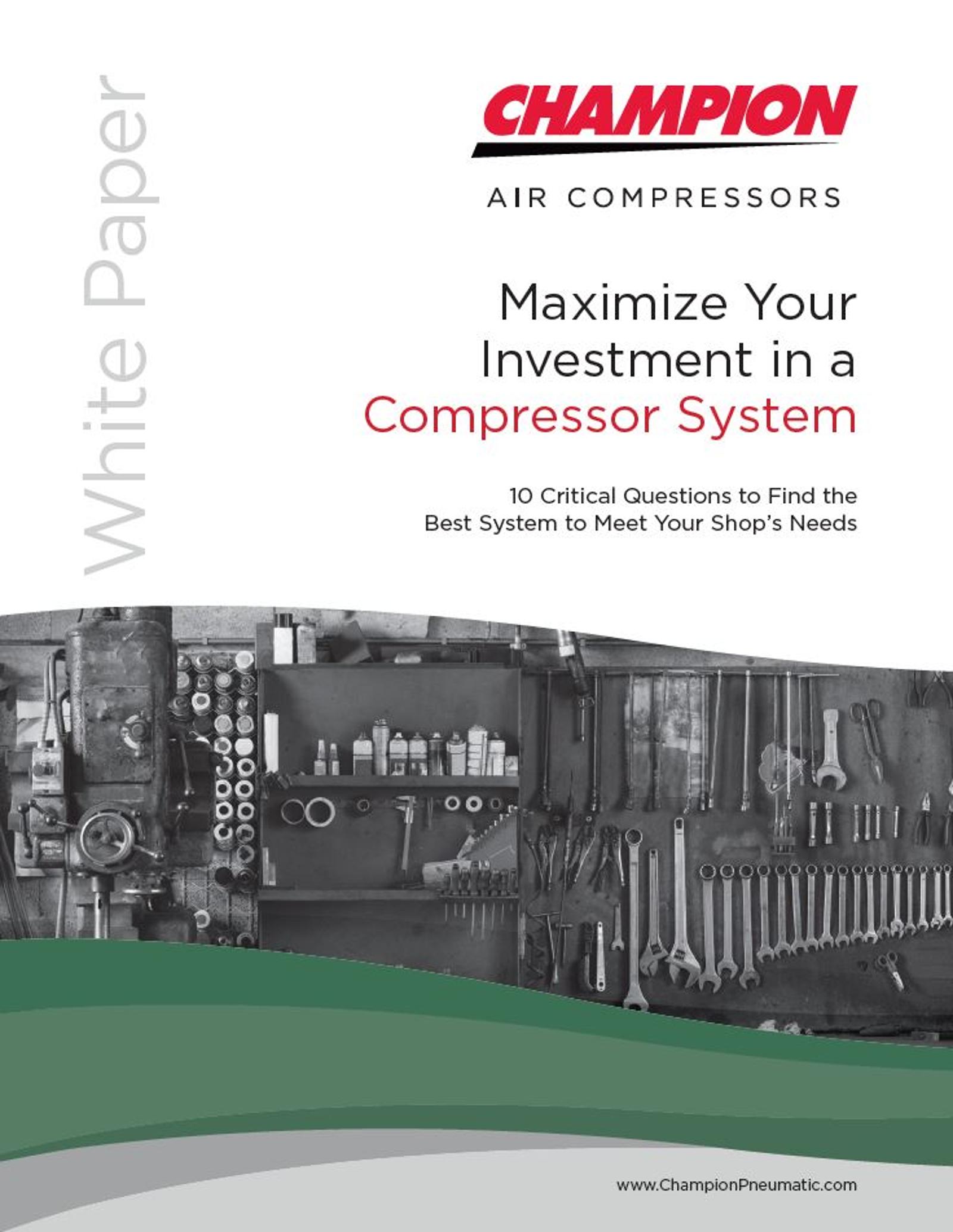 Download - Maximize your Investment in a Compressor System