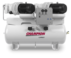 LVR07 Duplex air compressor Horizontal Tank