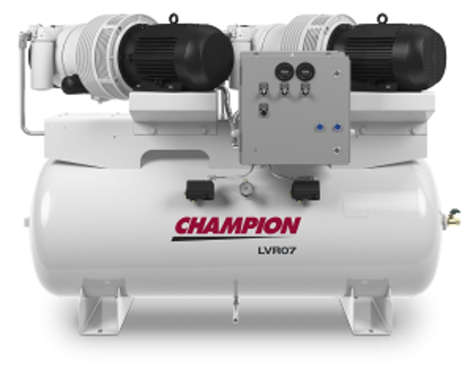 LVR07 Duplex air compressor Horizontal Tank