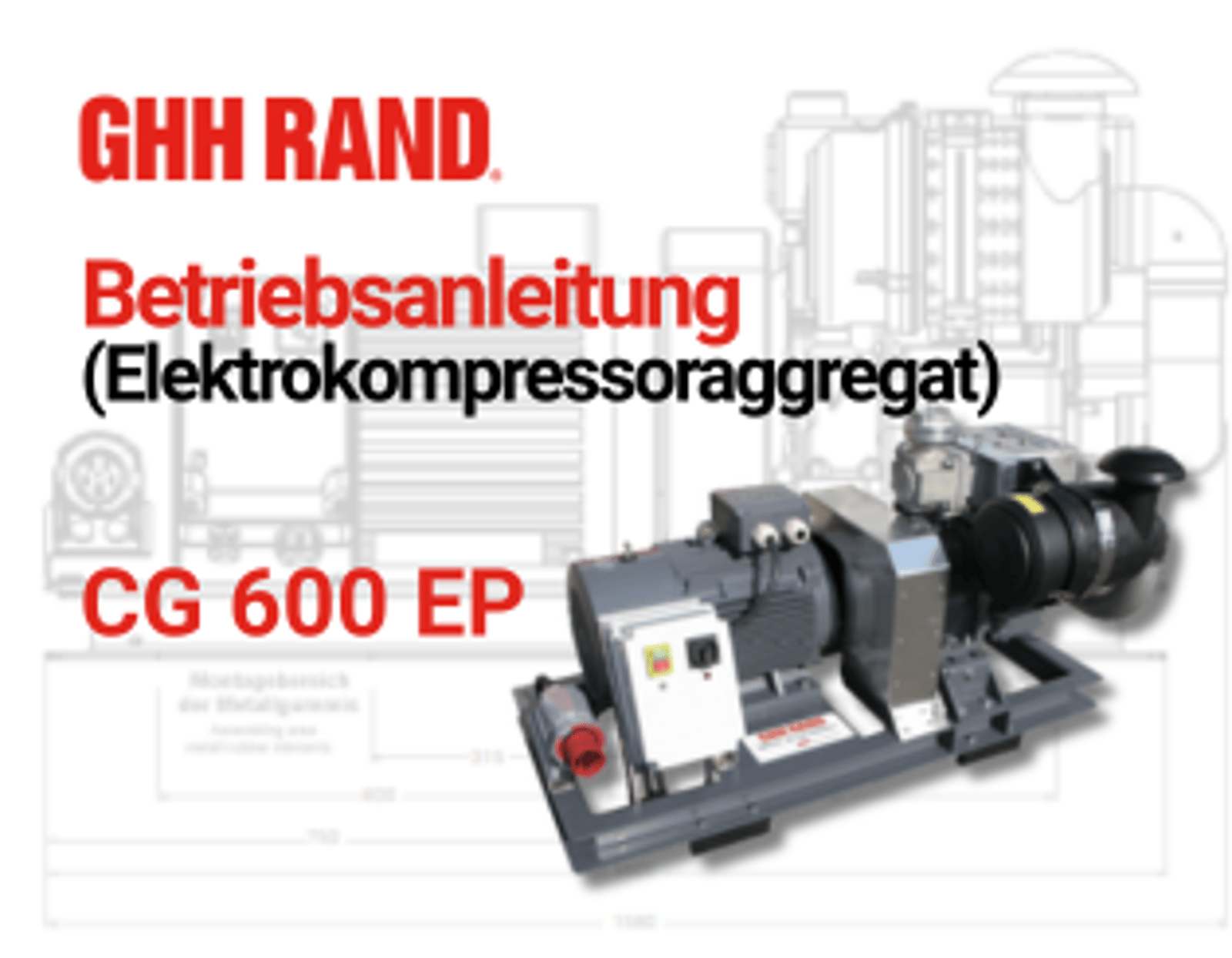 CG600 EP (DE) Operating Manuals