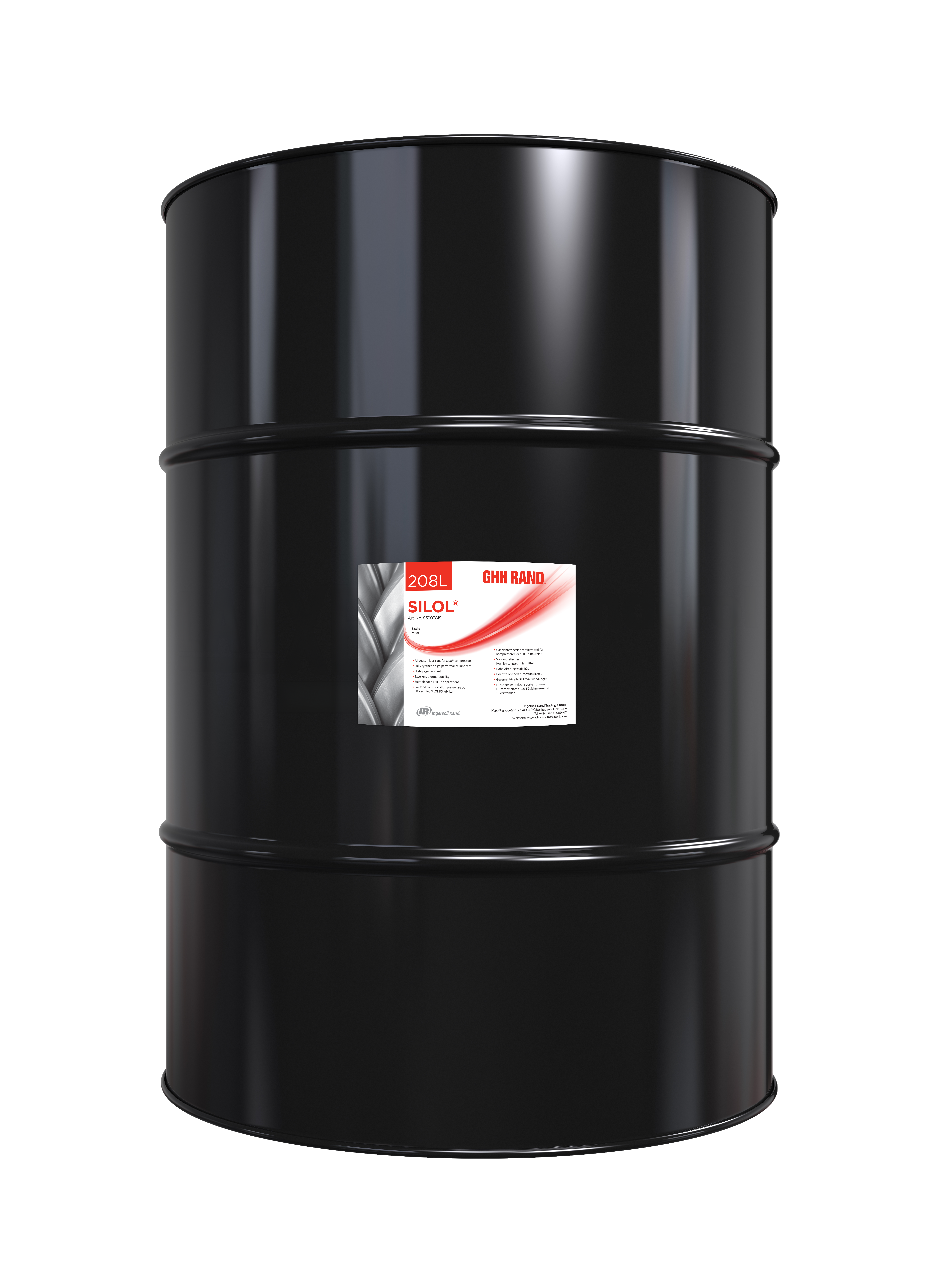 Silol Air Compressor Oil Barrel GHH RAND