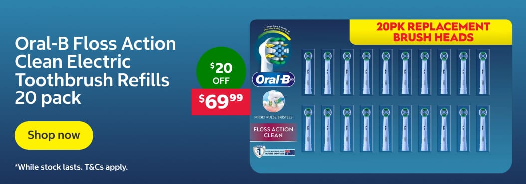 Oral-B Floss Action Clean Electric Toothbrush Refills 20 pack