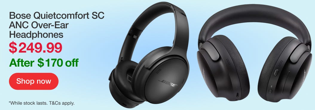 Bose Quietcomfort SC ANC Over-Ear Headphones