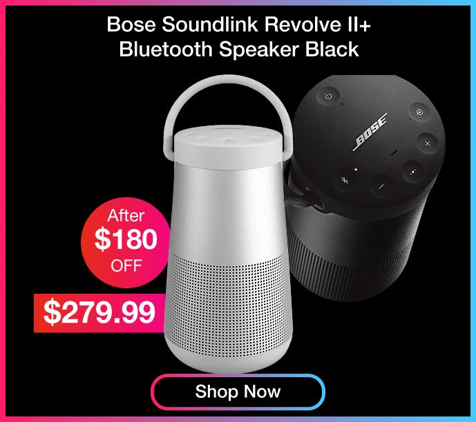 Bose Soundlink Revolve II+ Bluetooth Speaker Black