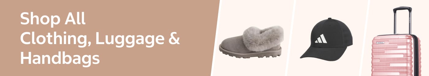 Shop All Clothing, Luggage And Handbags