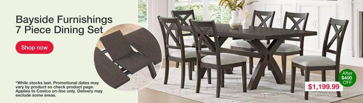 Bayside Furnishings 7 Piece Dining Set