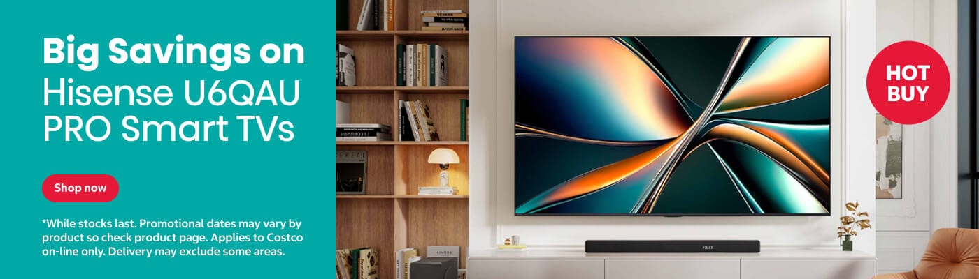 Big Savings on Hisense U6QAU PRO Smart TVs