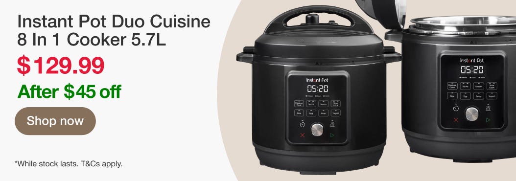 Instant Pot Duo Cuisine 8 In 1 Cooker 5.7L
