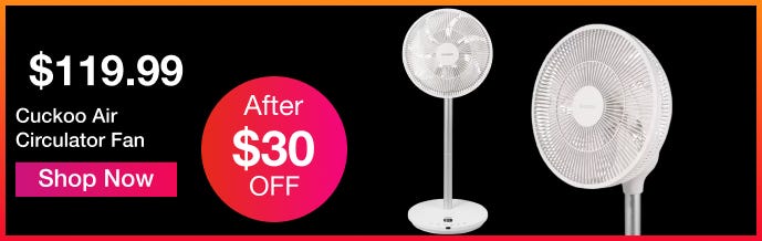 Cuckoo Air Circulator Fan CF-AC1410WH