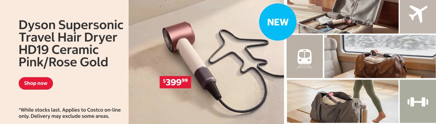 Dyson Supersonic Travel Hair Dryer HD19 492459-01 Ceramic Pink/Rose Gold