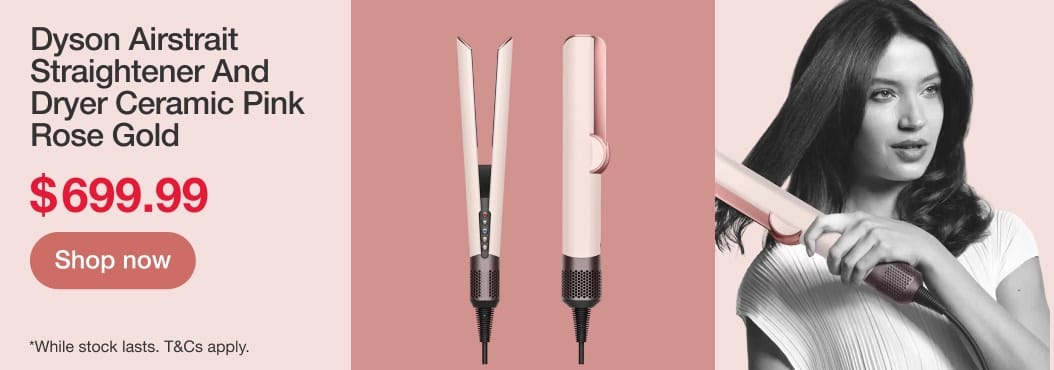 Dyson Airstrait Straightener And Dryer Ceramic Pink Rose Gold