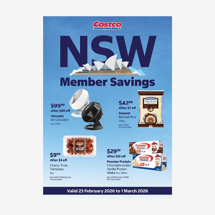 In-Warehouse Savings Active: 23 Feb 2026 – 1 Mar 2026