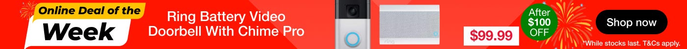 Ring Battery Video Doorbell With Chime Pro