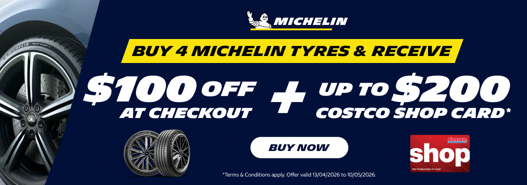 Buy 4 tyres, receive up to $200 costco shop card
