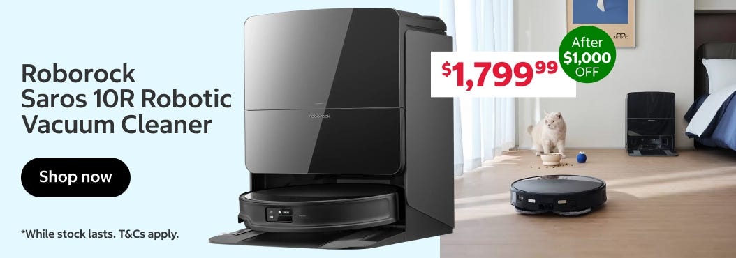 Roborock  Saros 10R Robotic Vacuum Cleaner