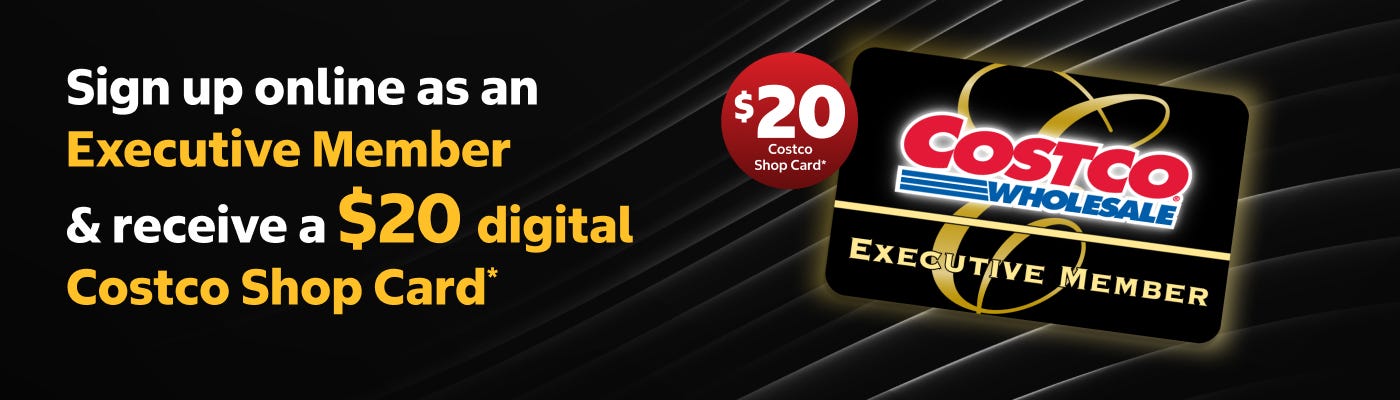 Executive Membership Shop Card Offer