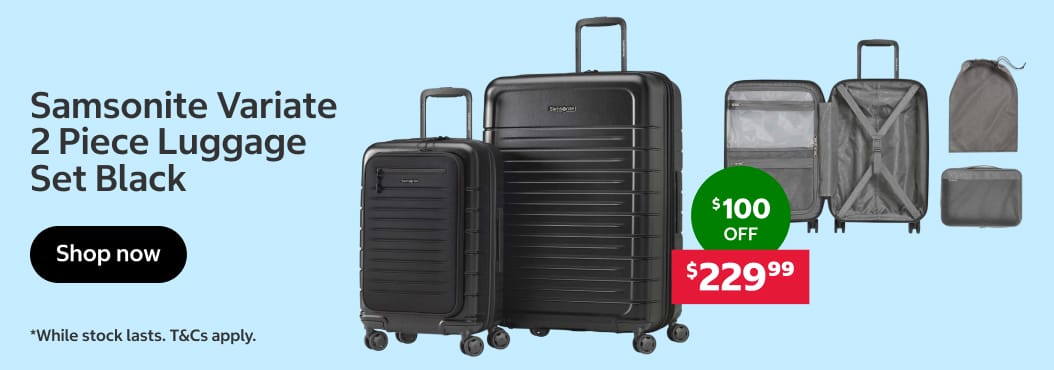 Samsonite Variate  2 Piece Luggage Set Black
