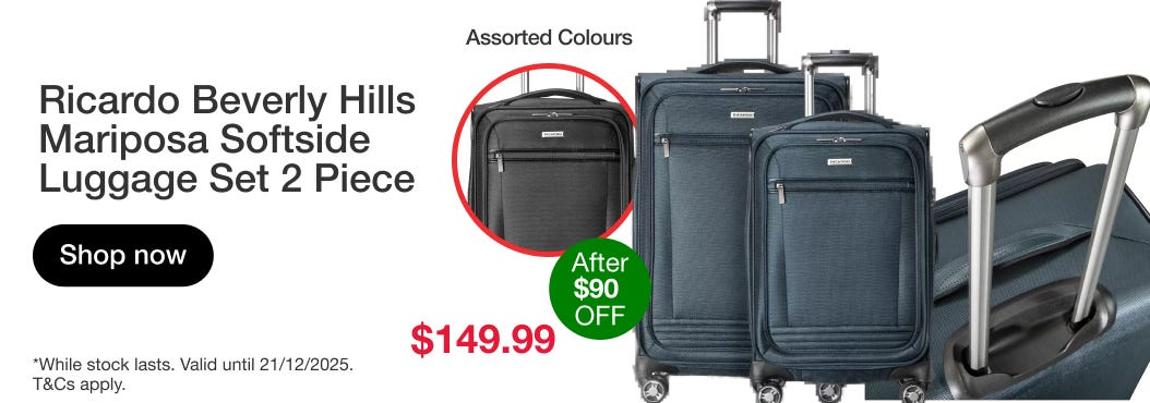 Ricardo Beverly Hills Mariposa Softside Luggage Set 2 Piece