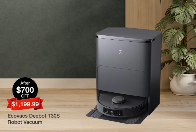 Ecovacs Deebot T30S Robot Vacuum