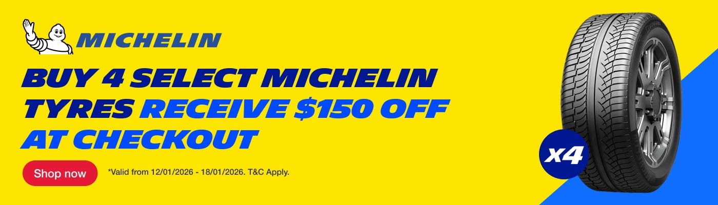 Buy 4 Select Michelin Tyres Receive a $150 Costco Shop Card