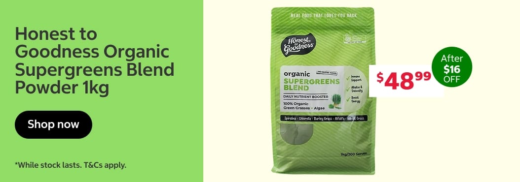 Honest to Goodness Organic Supergreens Blend Powder 1kg