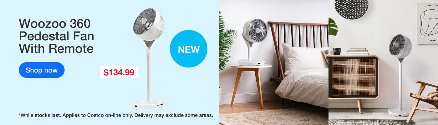 Woozoo 360 Pedestal Fan With Remote