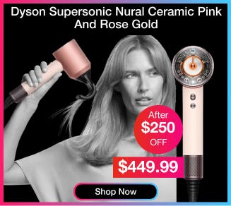 Dyson Supersonic Nural Ceramic Pink And Rose Gold