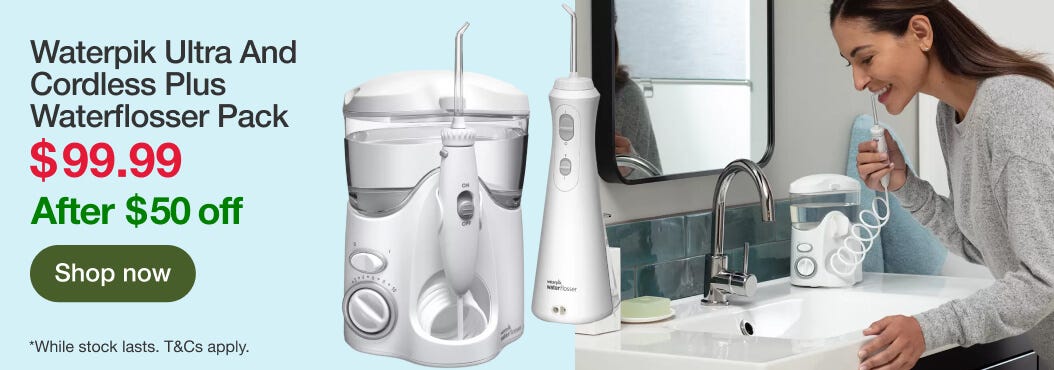 Waterpik Ultra And Cordless Plus Waterflosser Pack