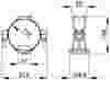 Compressed air tubes fittings and valves drops technical drawing 25| piping system  | OMI