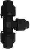 Compressed air tubes fittings and valves tee product image 2 on white  background| piping system  | OMI