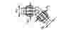 Compressed air tubes fittings and valves elbows technical drawing 25| piping system  | OMI