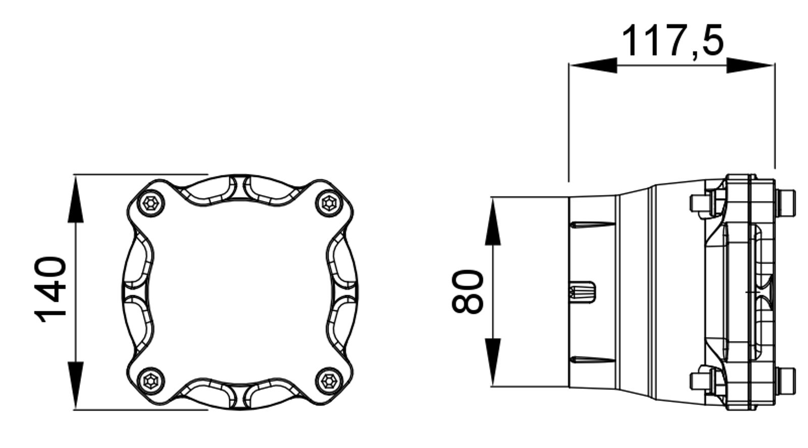 Compressed air tubes fittings and valves caps technical drawing 5| piping system | OMI
