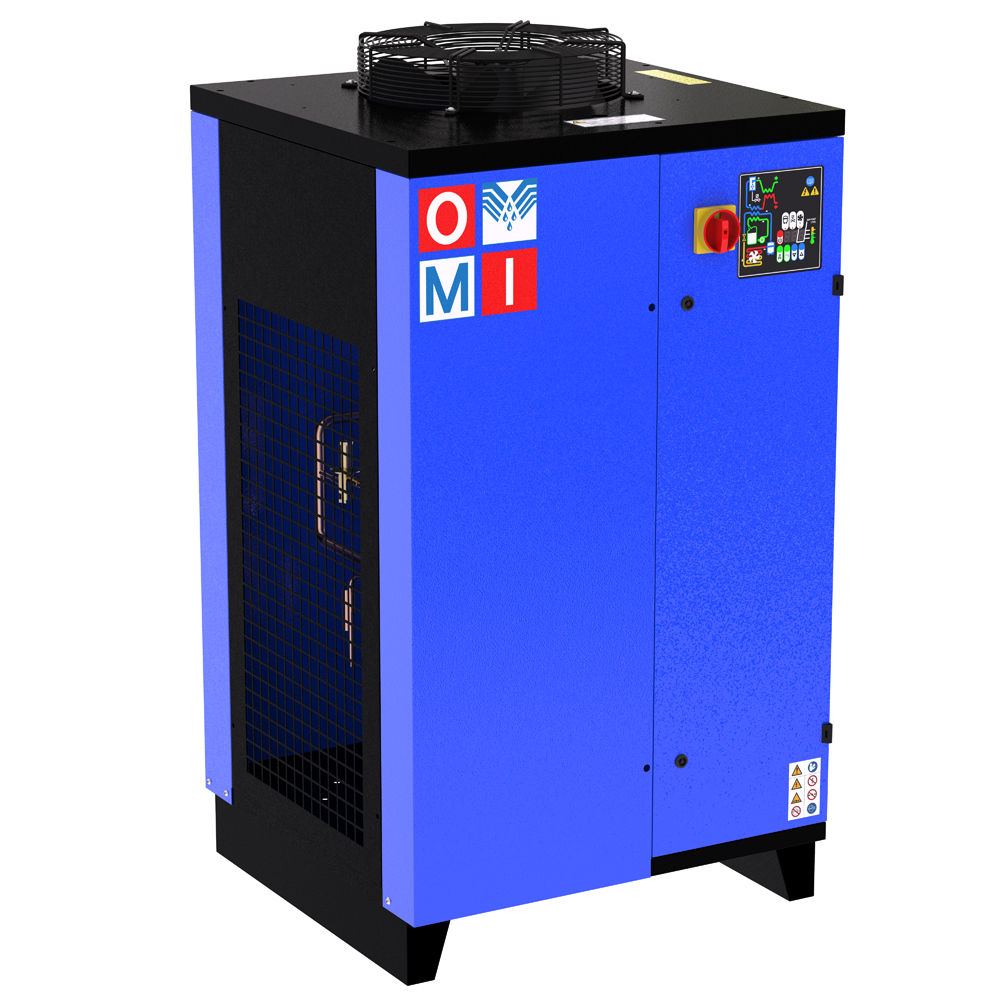 Refrigeration air dryers energy saving dryers product image 4 on white  background| compressed air treatment | OMI