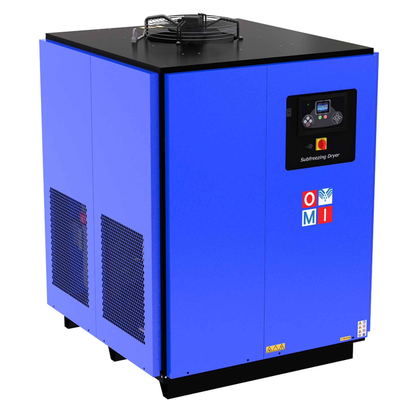 Refrigeration air dryers sub freezing refrigeration dryers product image 2 on white background| compressed air treatment | OMI