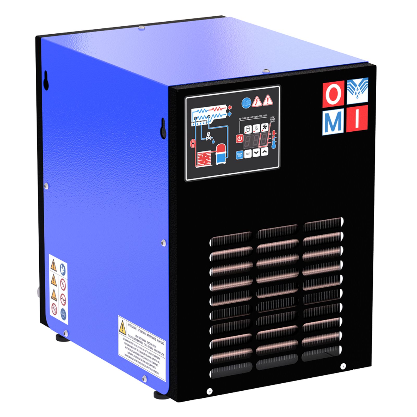 Refrigeration air dryers dolomite dryers product image 2 on white background| compressed air treatment | OMI