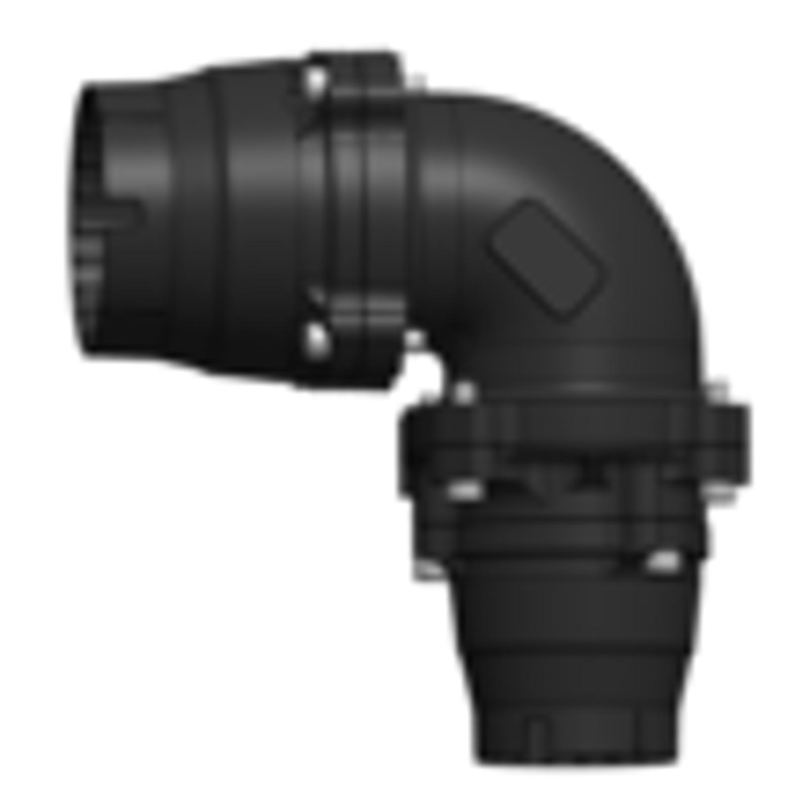 Compressed air tubes fittings and valves elbows technical drawing 26| piping system | OMI