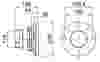 Compressed air tubes fittings and valves pipe flange adaptor technical drawing 2| piping system  | OMI