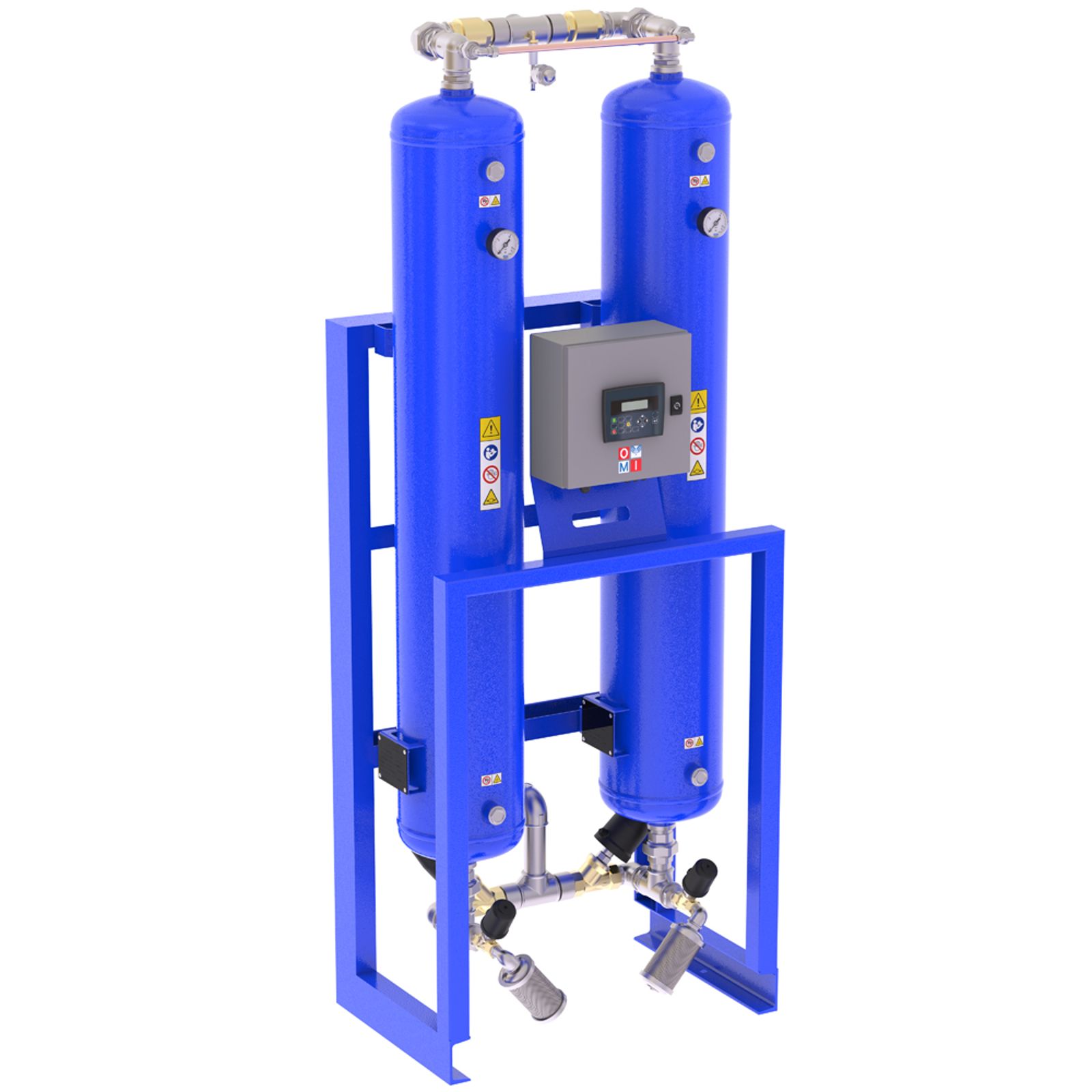 Adsorption air dryers hla series product image 2 on white background| compressed air treatment | OMI